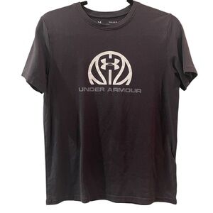 Under Armour Baseball Icon 2.0 Heatgear Black T-Shirt Short Sleeve Youth Large